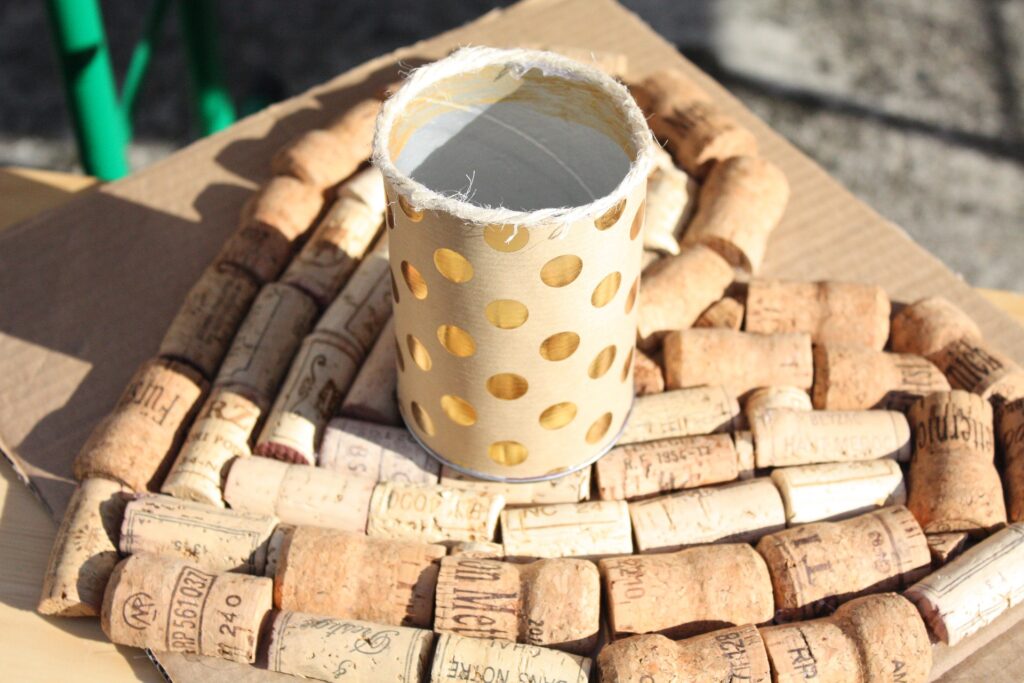 Petit pot à base d'objet recyclé